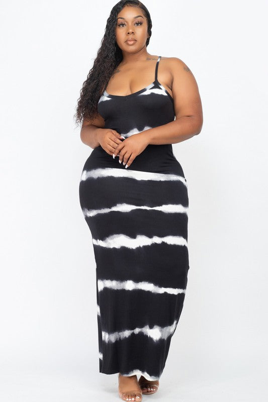 Black Tie Dye Vacay and Casual Dress