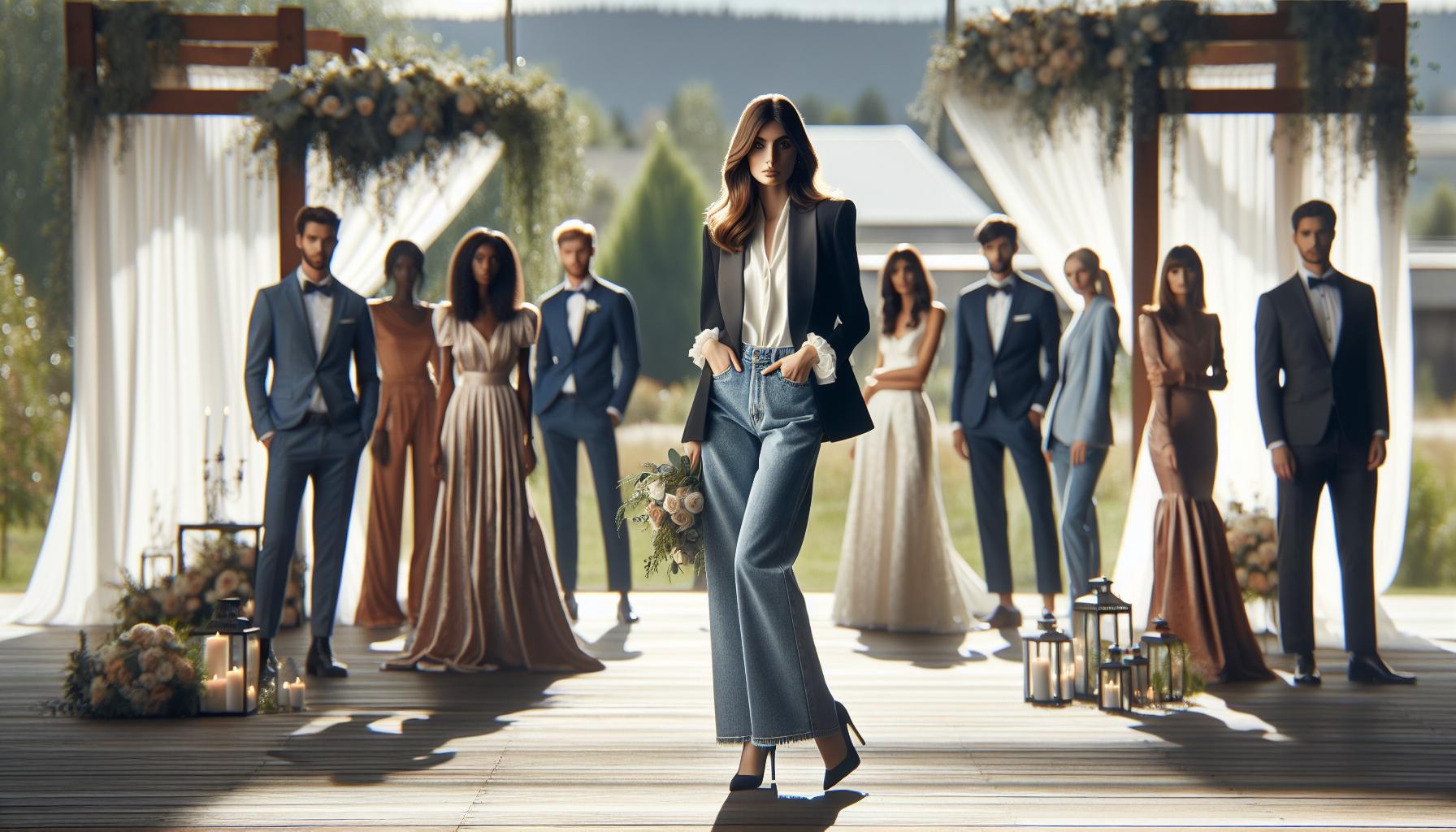 How to Style Bootcut Jeans for Weddings