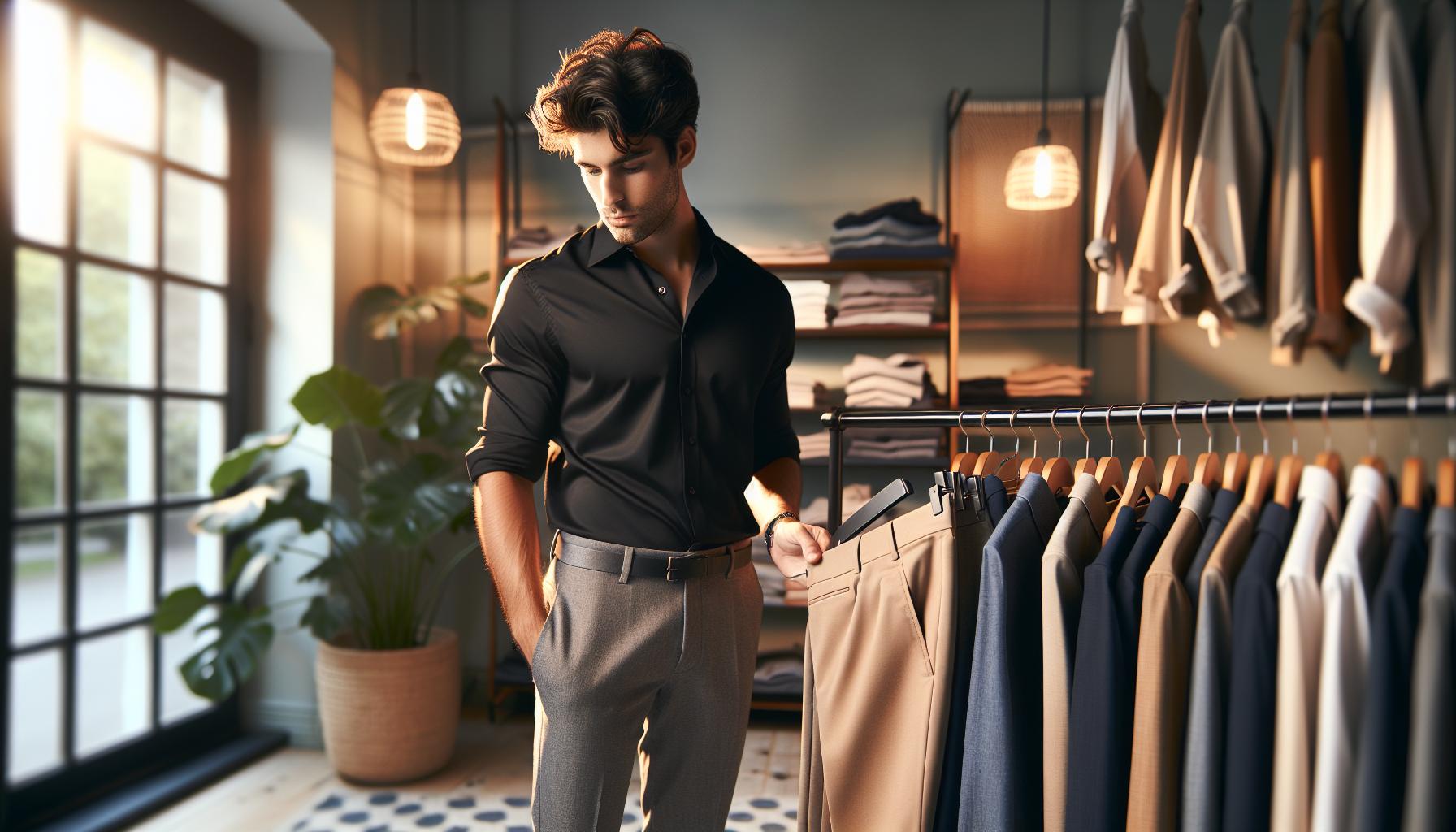 Choosing the Right Trousers for a Black Shirt