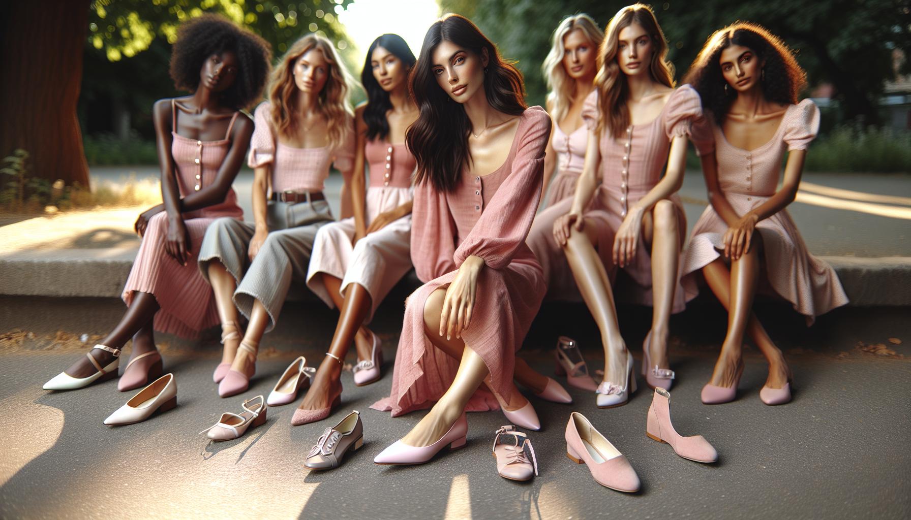 Stylish Shoe Options for Casual Pink Dresses