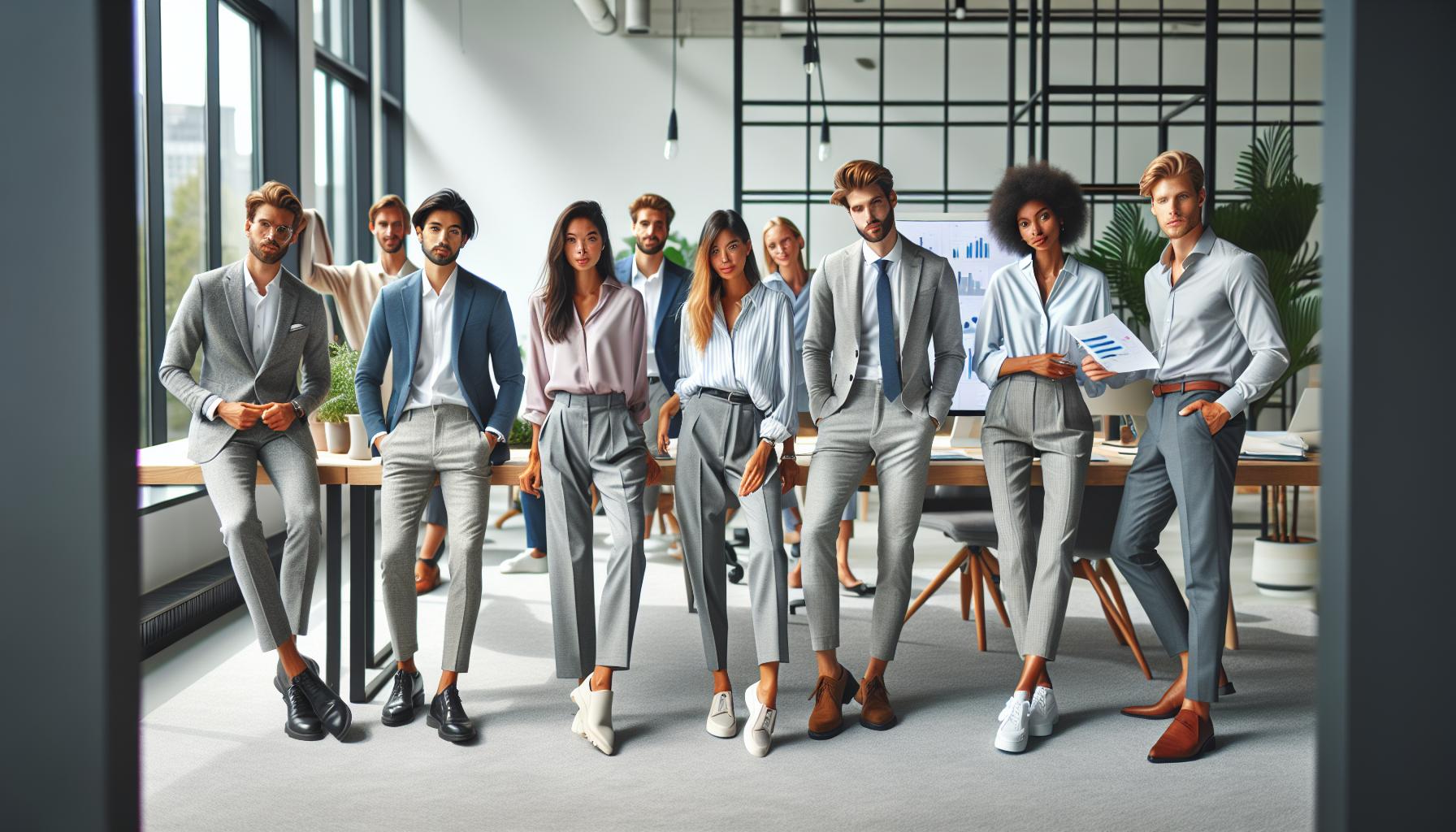 Elevate Your Office Look with Grey Pants