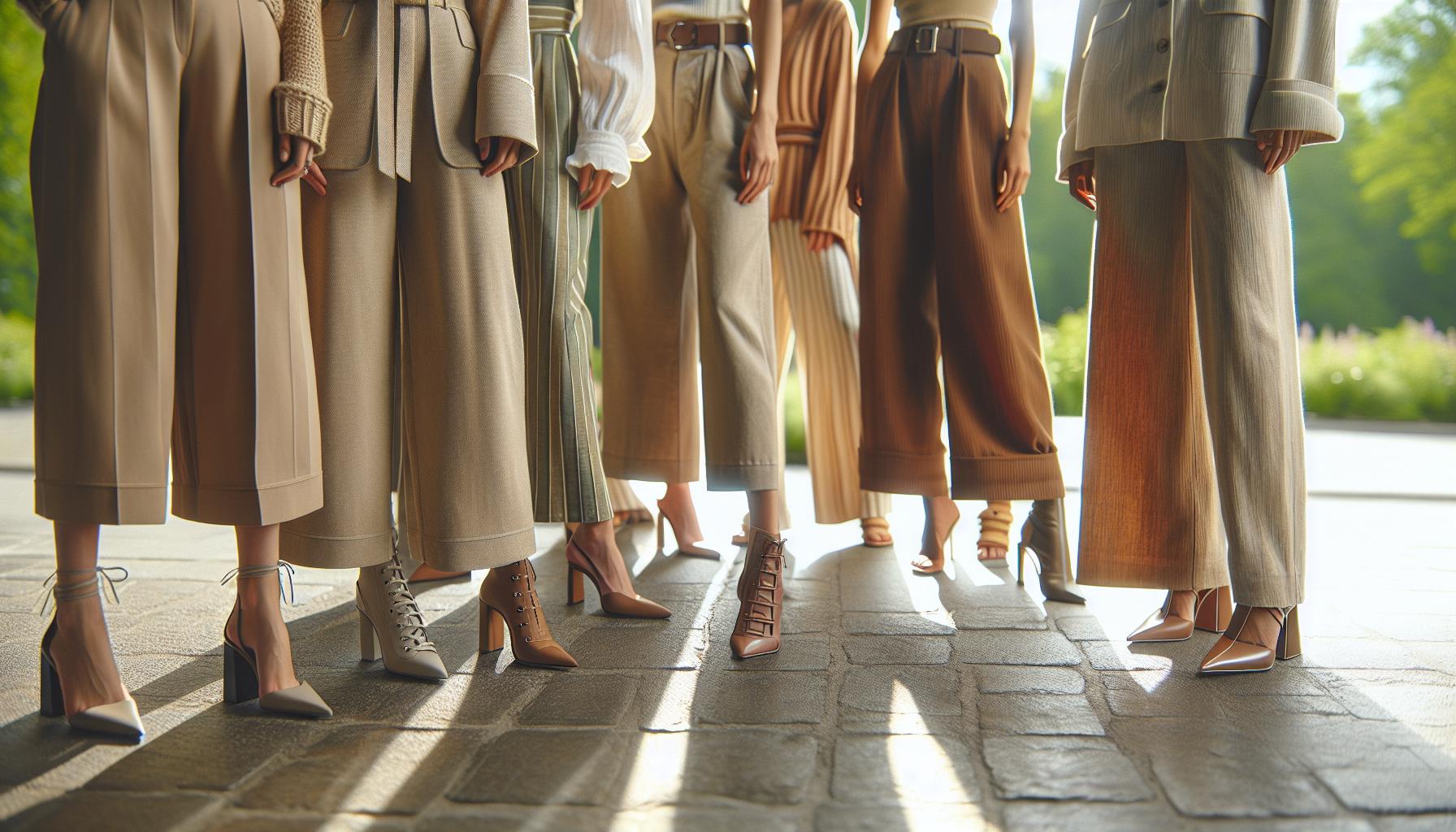 Essential Shoe Types for Wide Leg Pants